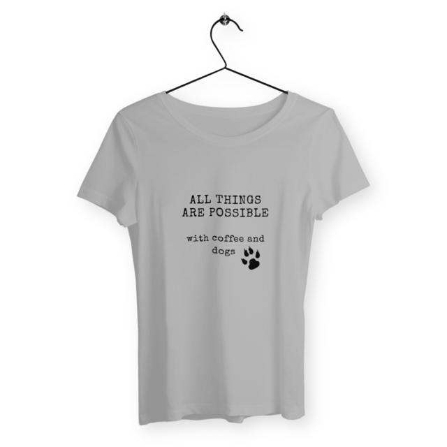 Image back ALL THINGS ARE POSSIBLE Fitted t-shirt