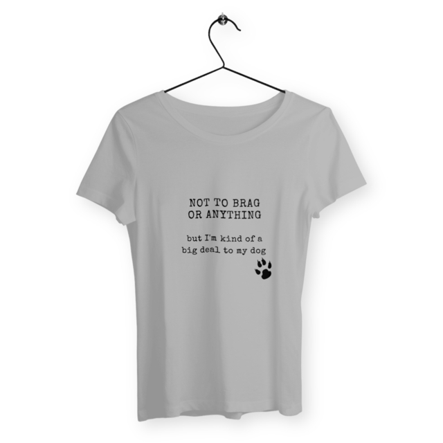 Image back NOT TO BRAG Fitted t-shirt
