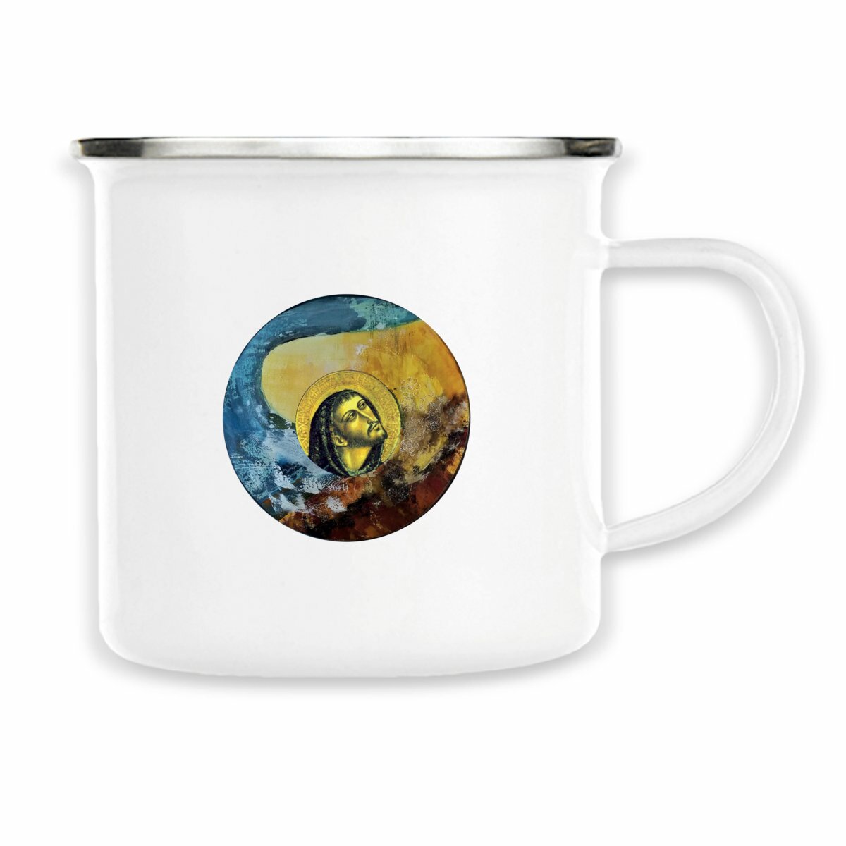 Mug en metal "François d'Assise" - Pratique au quotidien - Image