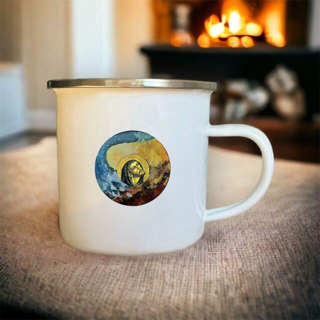 Mug en metal "François d'Assise" - Pratique au quotidien