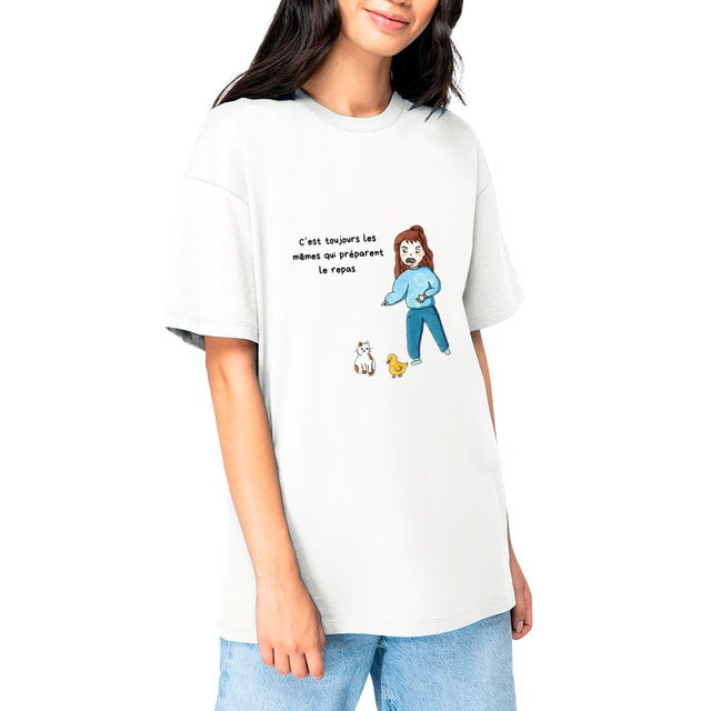 T-shirt Humour "C'est toujours les mêmes qui préparent le repas" BDP - La Vengeance Subtile