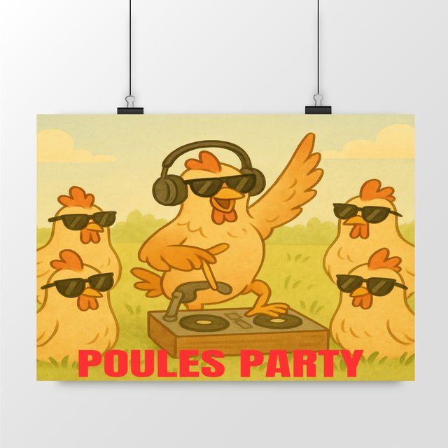 Poster POULES PARTY - Image