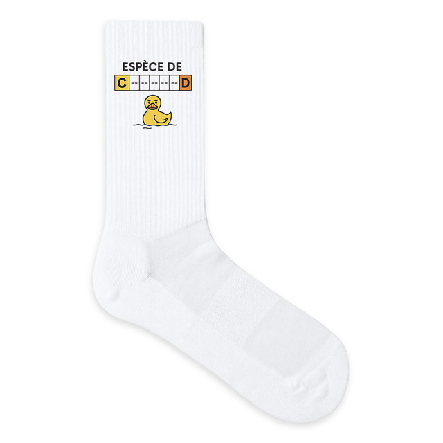 Chaussettes Espèce de C------D – L'Insulte qui se Porte - Image