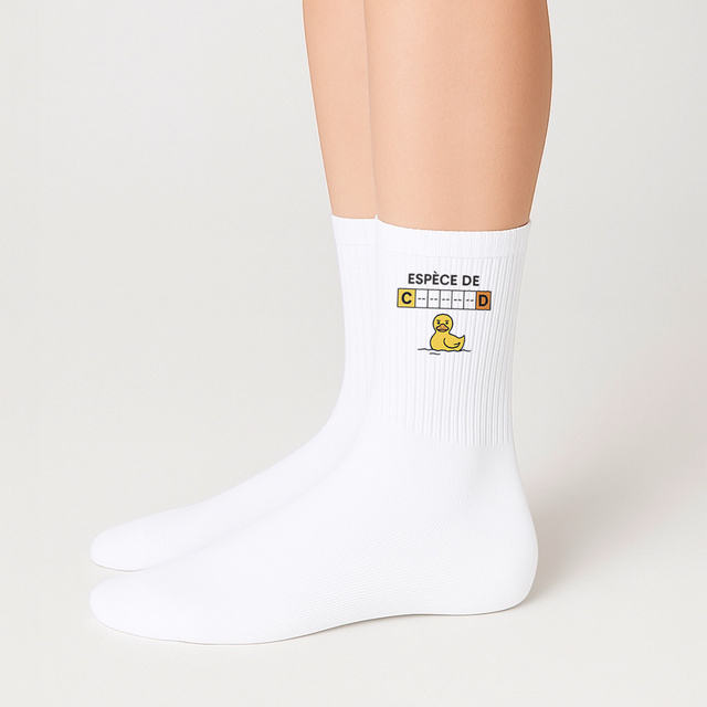 Chaussettes Espèce de C------D – L'Insulte qui se Porte