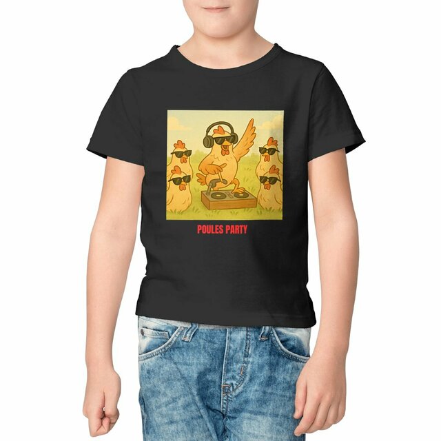 T shirt POULES PARTY