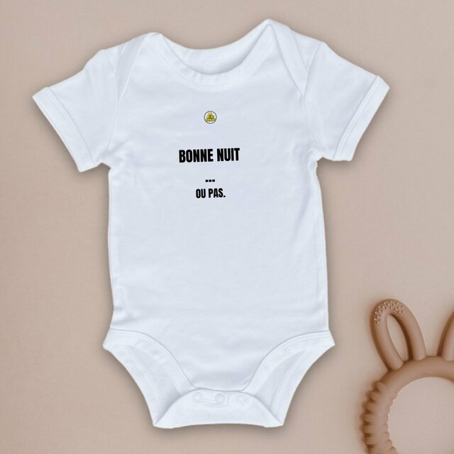 Body bébé " BONNE NUIT... OU PAS"