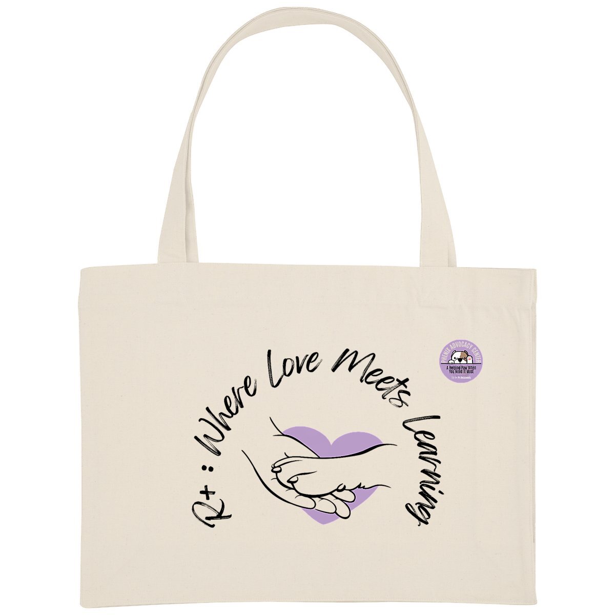 Image back Cotton shopping bag - Where Love Meets Learning
