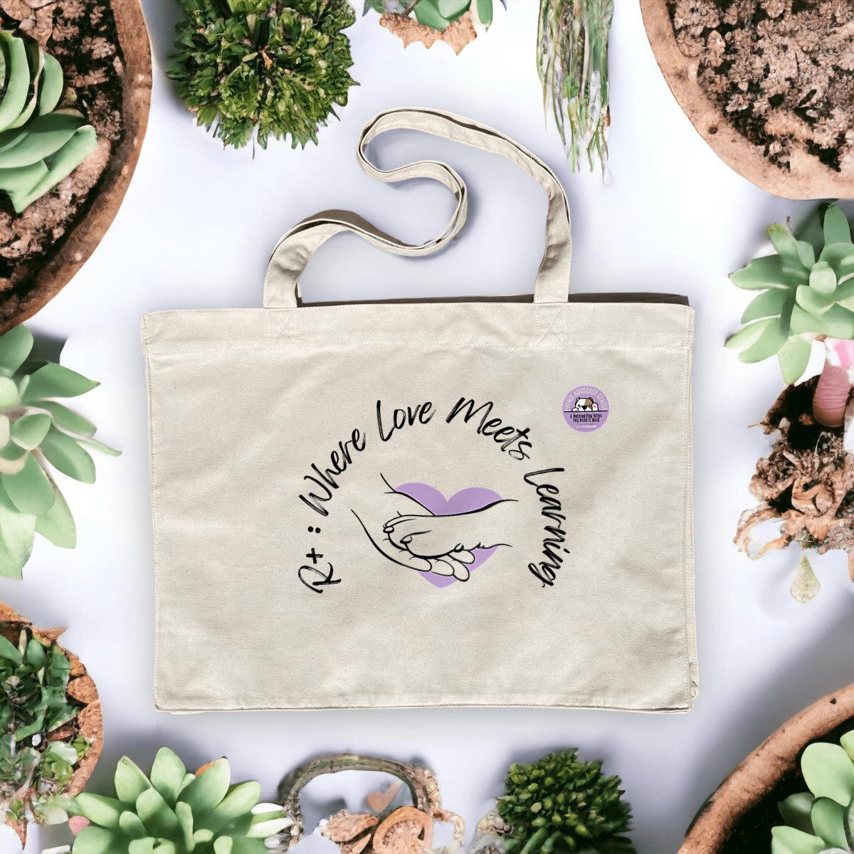Image front Cotton shopping bag - Where Love Meets Learning