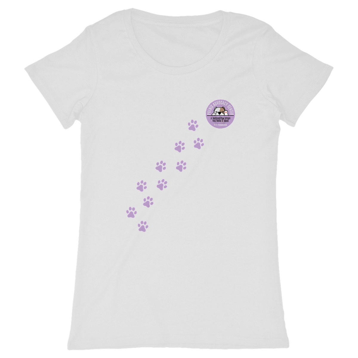 Image back Women's t-shirt - Paw Prints