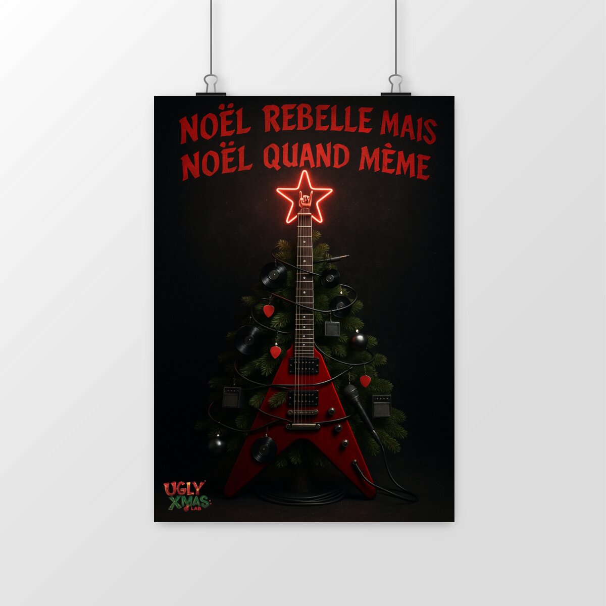 Poster "Noël rebelle mais Noël quand même"