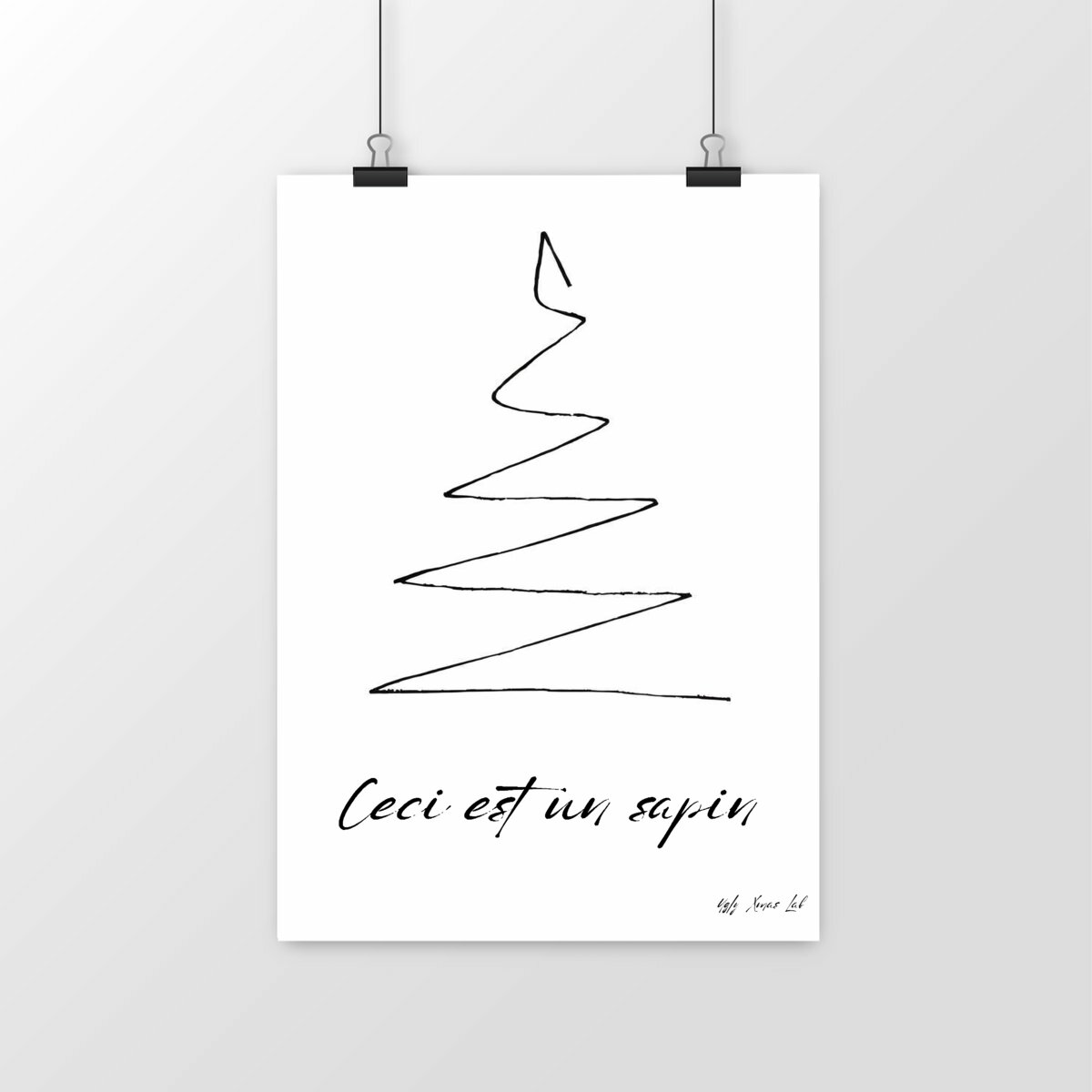 Poster "Ceci est un sapin"