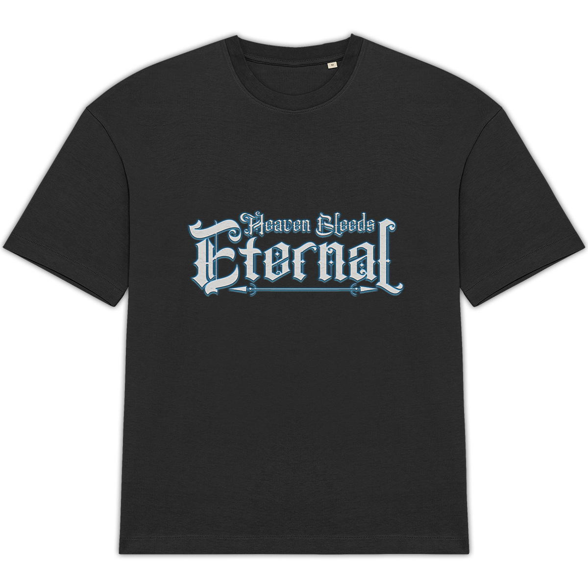 T-shirt Black Unisexe Heaven Bleed Eternal V1 - Image