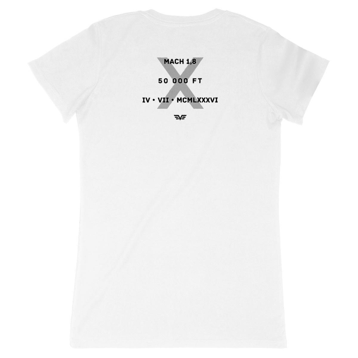 Image back T-shirt Femme Made in France Aethos x Éther - chasseur moderne