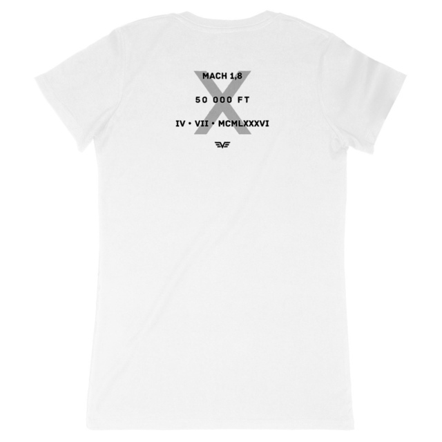 Image back T-shirt Femme Made in France Aethos x Éther - chasseur moderne