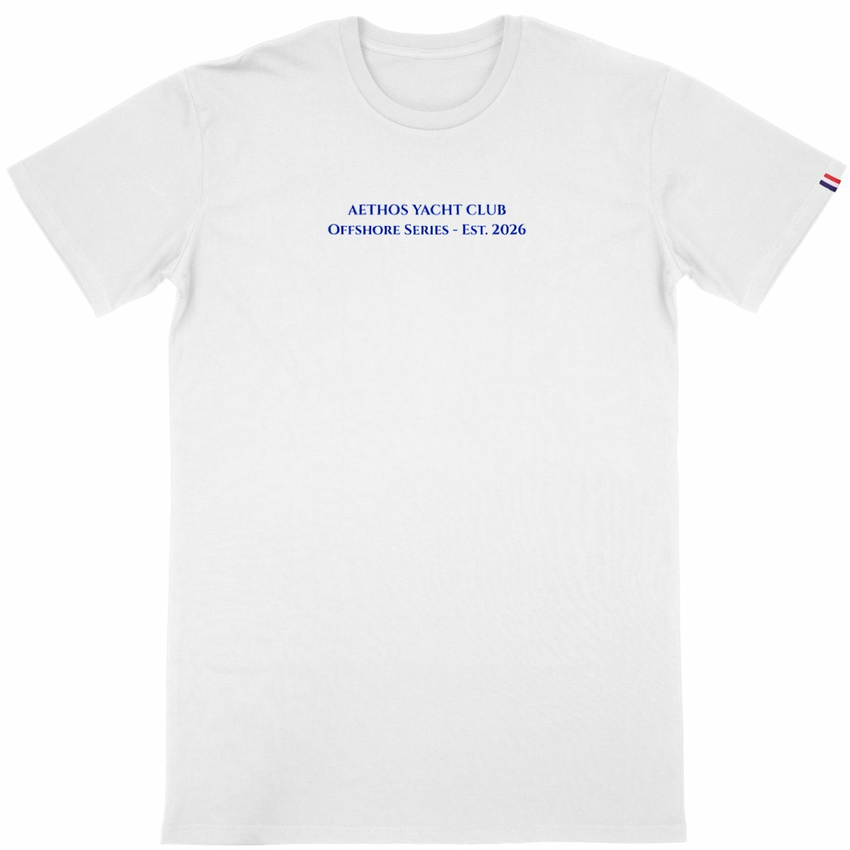 Image front T-shirt Homme Made in France Aethos x yacht club