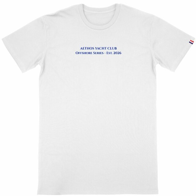 Image front T-shirt Homme Made in France Aethos x yacht club