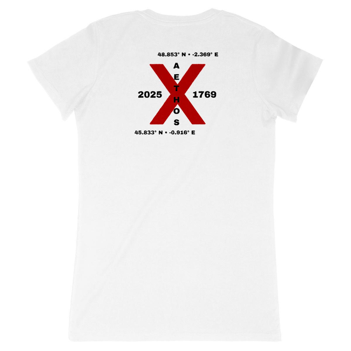 Image back T-shirt Femme Made in France Aethos x Automobile - origine Aethos / Automobile