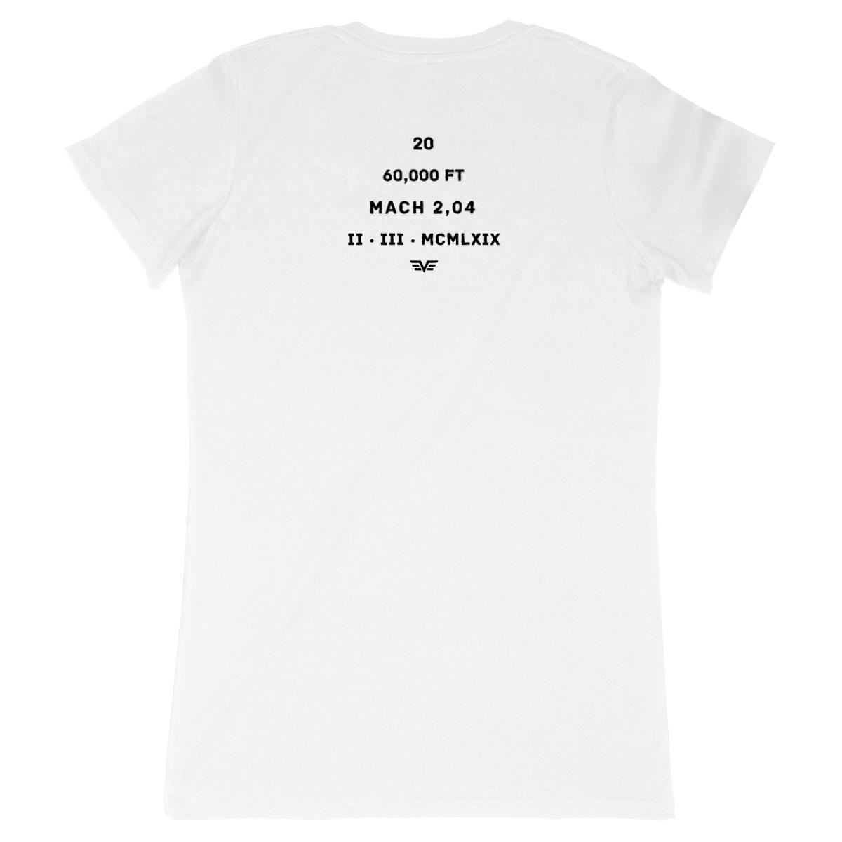 Image back T-shirt Femme Aethos x Éther – Hommage à l’avion supersonique français