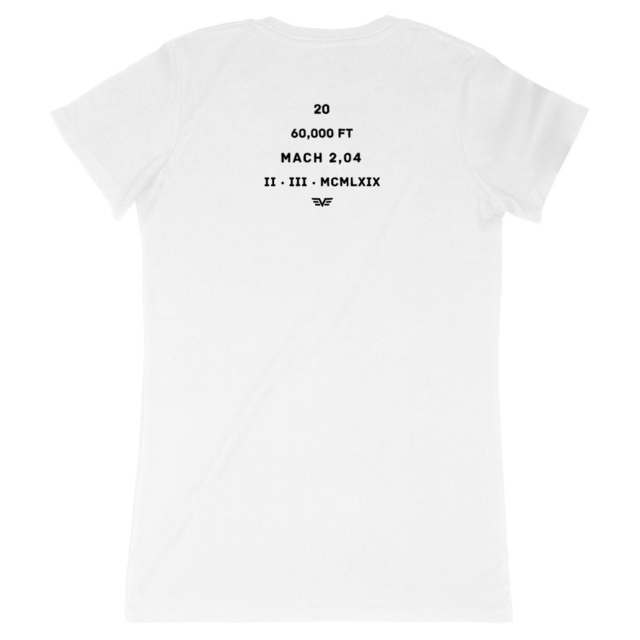 Image back T-shirt Femme Aethos x Éther – Hommage à l’avion supersonique français