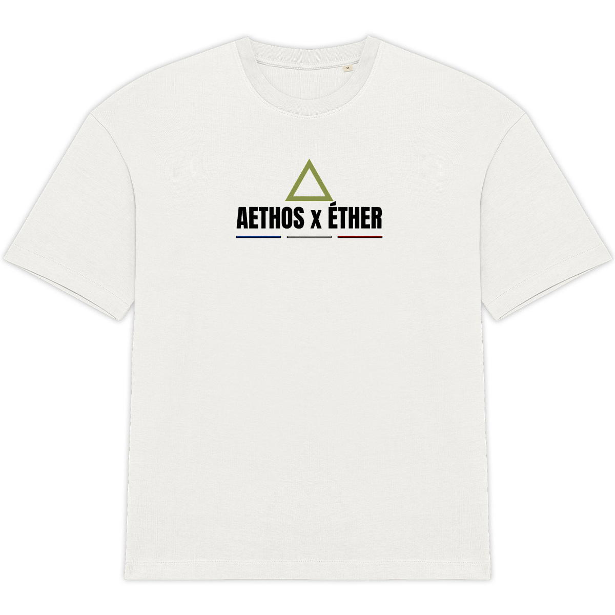 Image front T-shirt Unisexe Oversized Aethos x Éther - Chasseur français delta