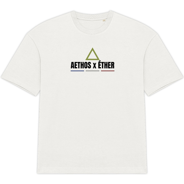 Image front T-shirt Unisexe Oversized Aethos x Éther - Chasseur français delta