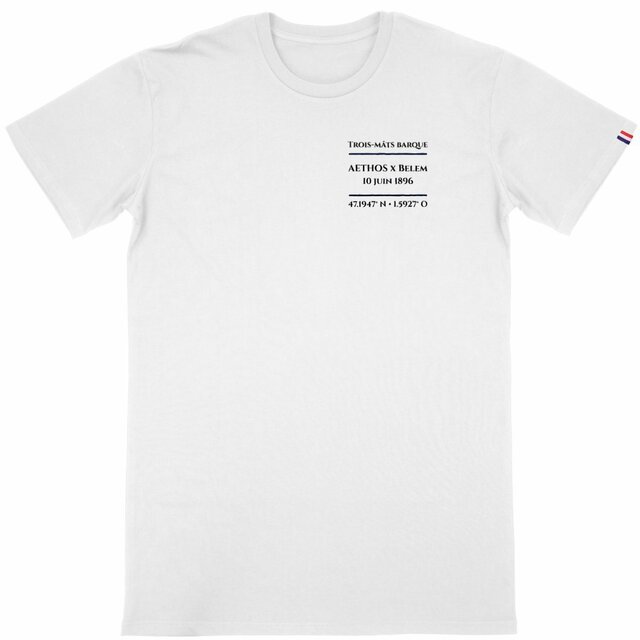 Image front T-shirt Homme Aethos x Maritime - Hommage au Belem