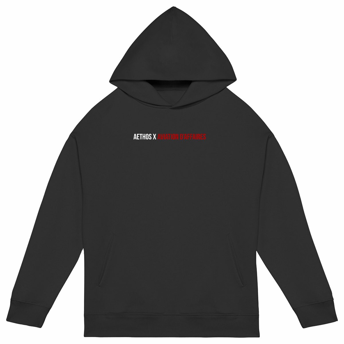 Image front Sweat à capuche Unisexe Oversized Aethos x aviation d'affaires