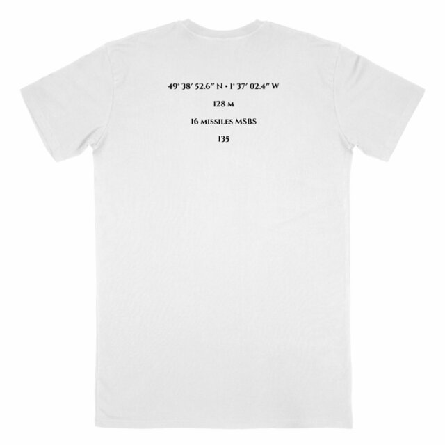 Image back T-shirt Homme Aethos x Maritime - Hommage au SNLE “Le Redoutable”