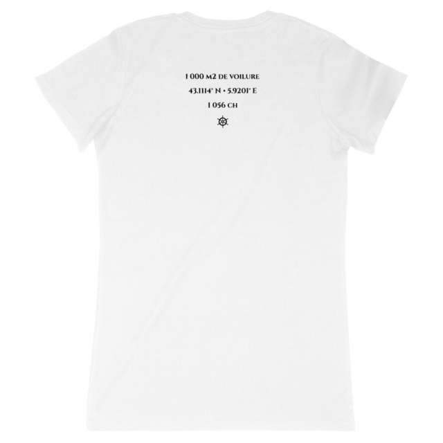 Image back T-shirt Femme Made in France Aethos x Maritime - Hommage au Phocéa