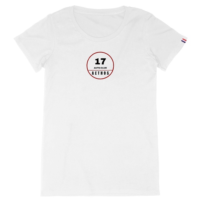 Image front T-shirt Femme Made in France Aethos x Automobile - Auto-Club