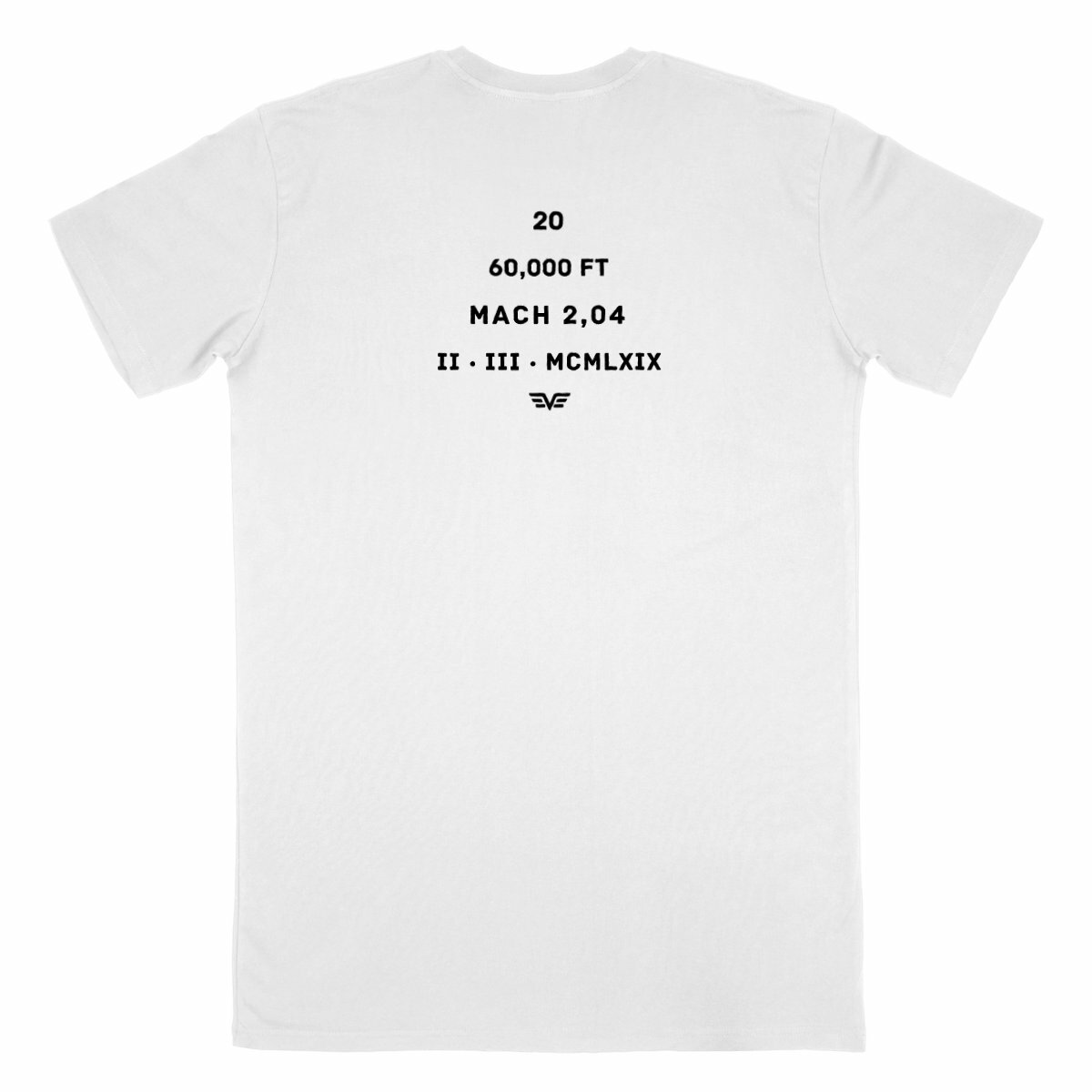 Image back T-shirt Homme Aethos x Éther - Hommage à l’avion supersonique français