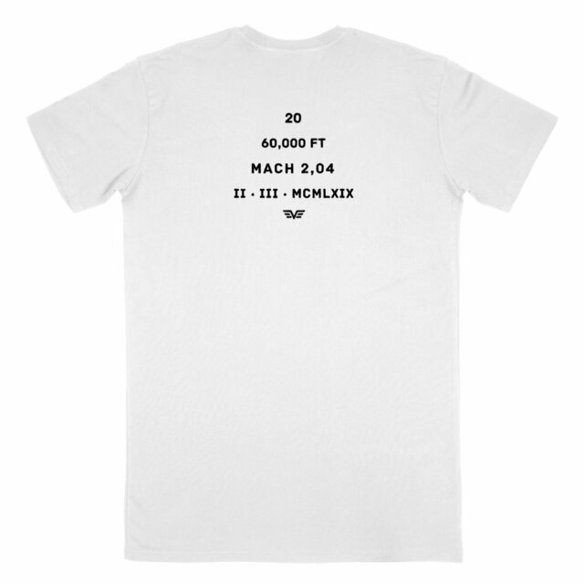 Image back T-shirt Homme Aethos x Éther - Hommage à l’avion supersonique français