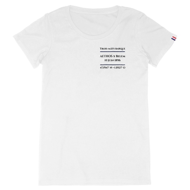 Image front T-shirt Femme Aethos x Maritime – Hommage au Belem