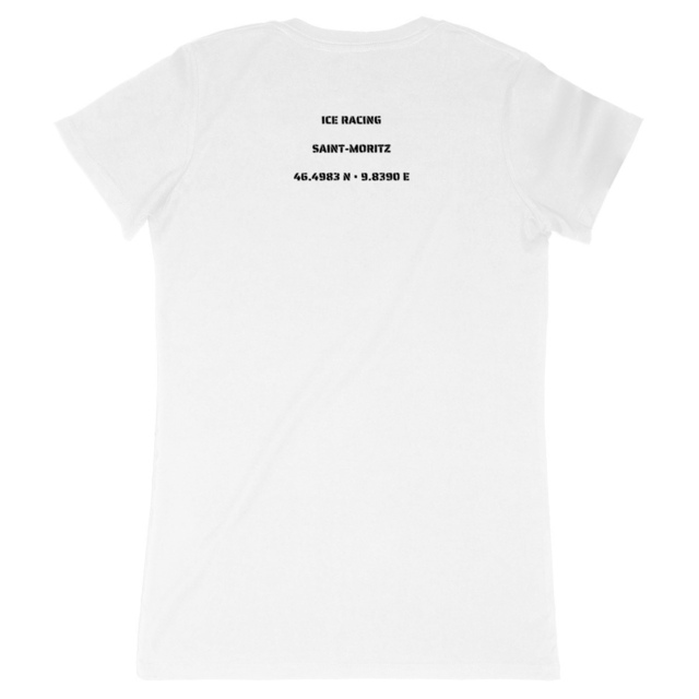 Image back T-shirt Femme Made in France Aethos x Automobile - Saint-Moritz
