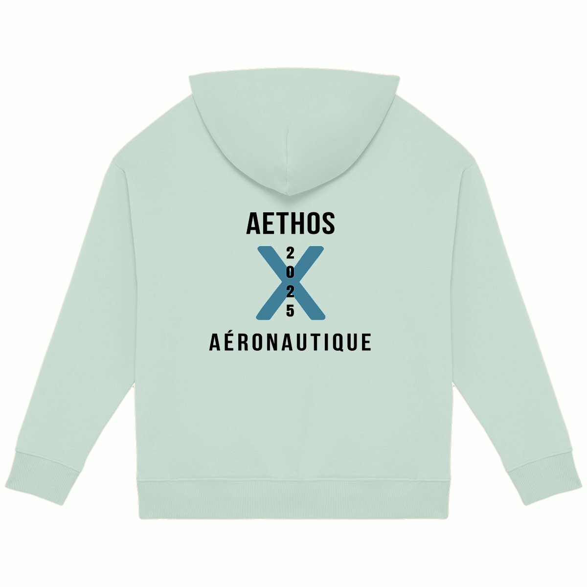 Image back Sweat à capuche Unisexe Oversized Aethos x Aéronautique - Mach 10