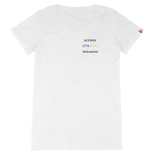Image front T-shirt Femme Aethos x Maritime - Hommage à l’Hermione 