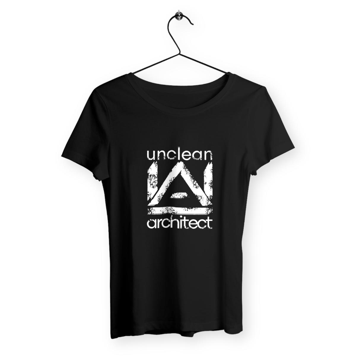 Image back T-shirt girly Unclean Architect (distressed logo)