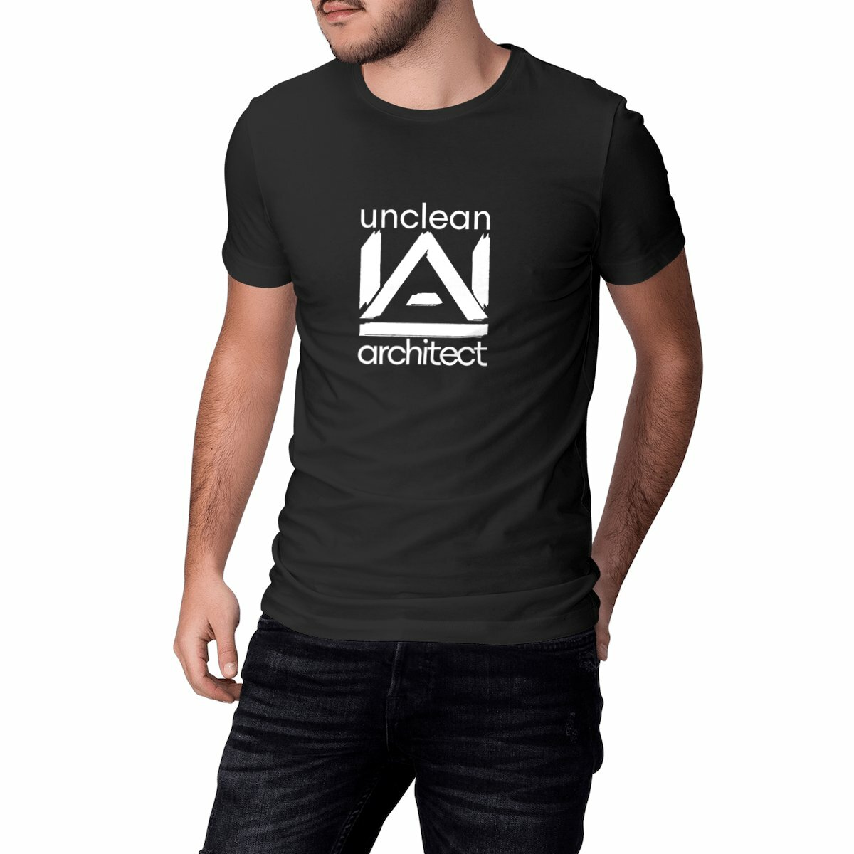 Image front T-shirt Unclean Architect (logo)