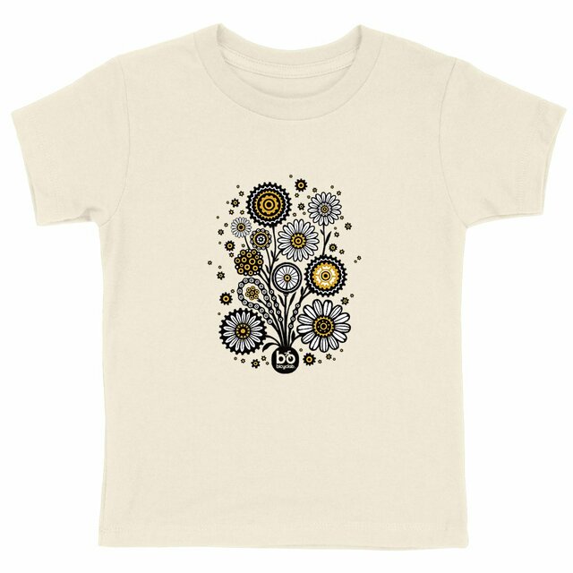Image back T-shirt "Fleurs de pignon" enfant unisexe