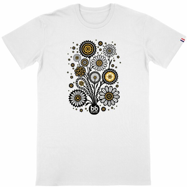 Image back T-shirt "Fleurs de pignon" Premium homme - Fabriqué en France 🇫🇷