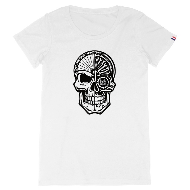 Image back T-shirt "Mécanisme crânien" Premium femme - Fabriqué en France 🇫🇷