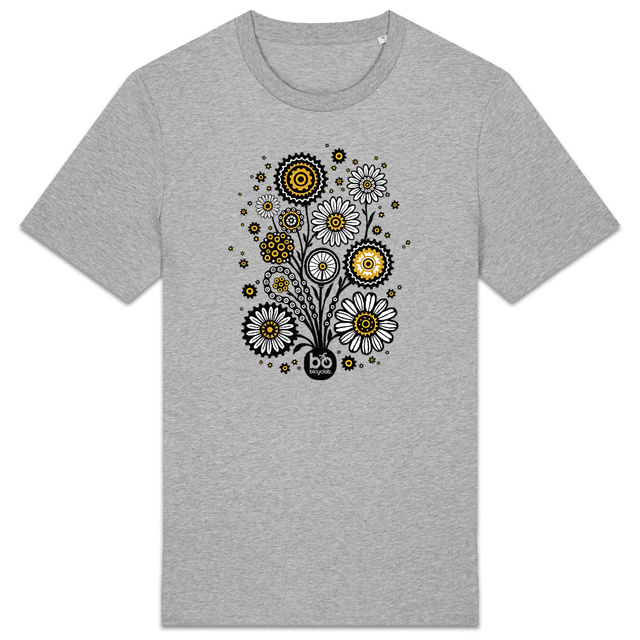 Image back T-shirt "Fleurs de pignon" adulte unisexe