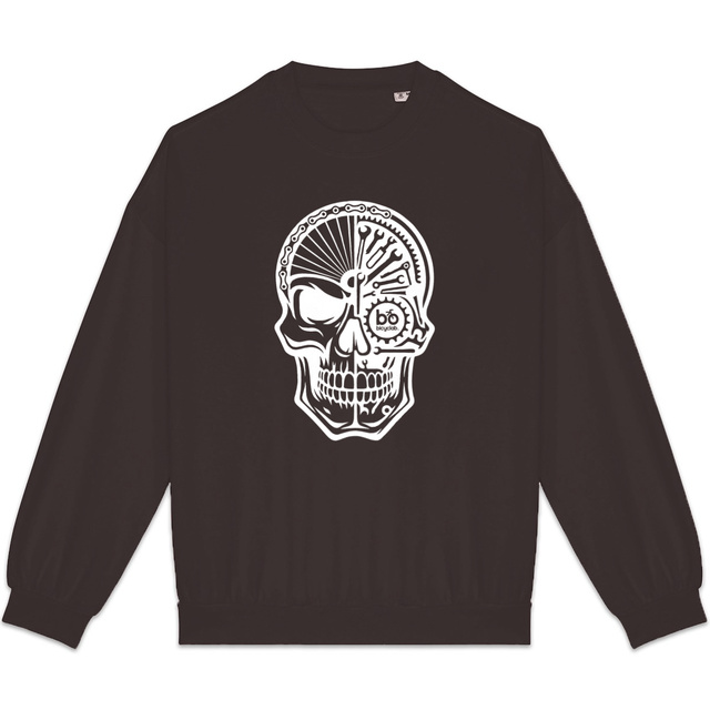 Image back Sweat "Mécanisme crânien" adulte unisexe - visuel blanc