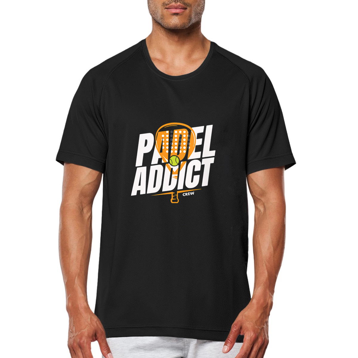 T-shirt de sport recyclé pour homme - Padel Addict crew
