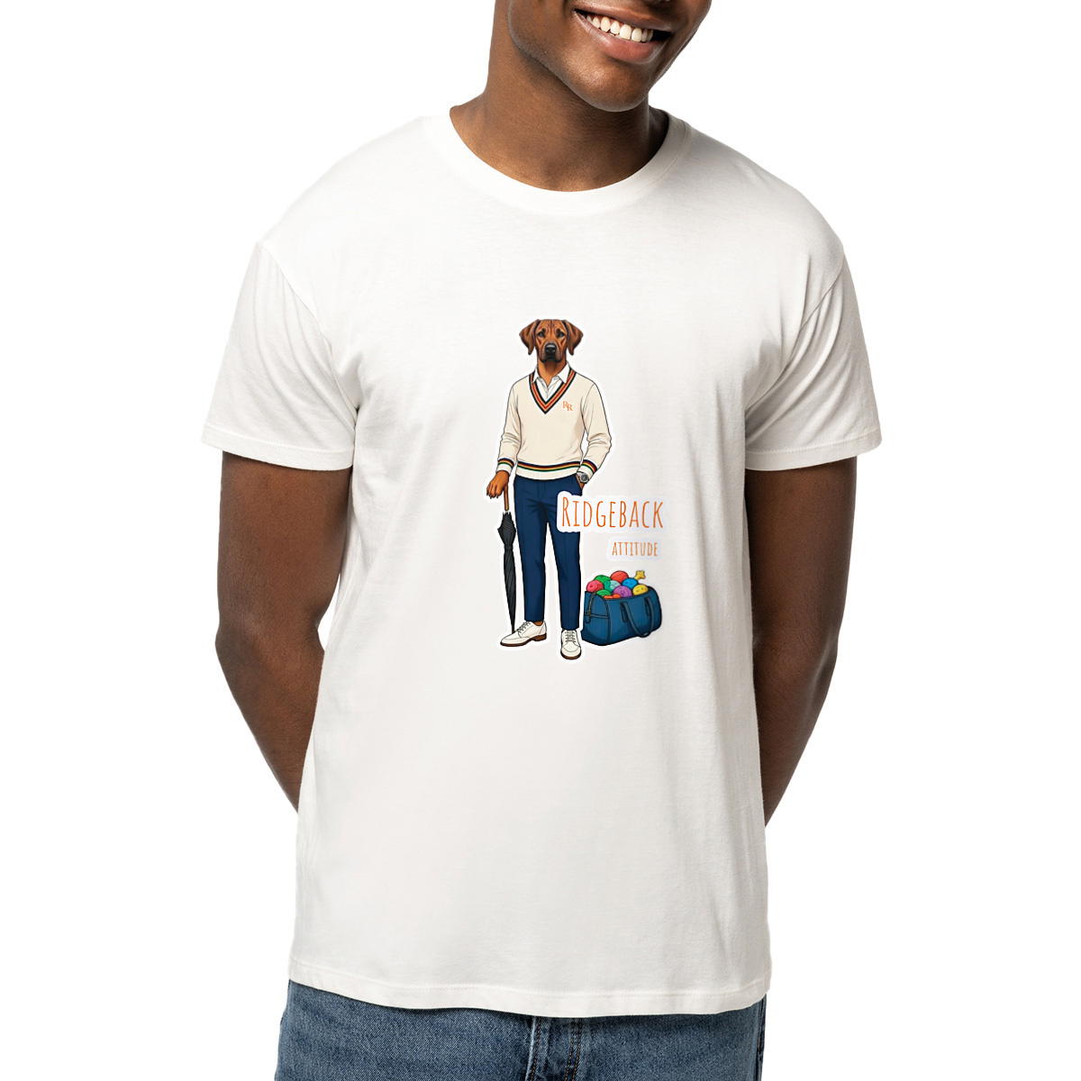 T-shirt unisexe léger - Affichez votre Ridgeback attitude