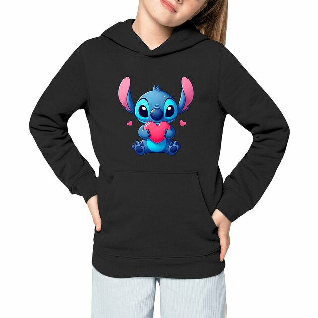 Sweat à capuche Epais Enfant - Personnalisé Stitch