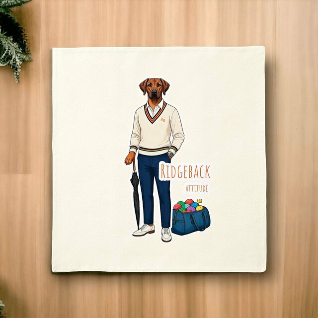 Housse de coussin en coton - Ridgeback attitude 