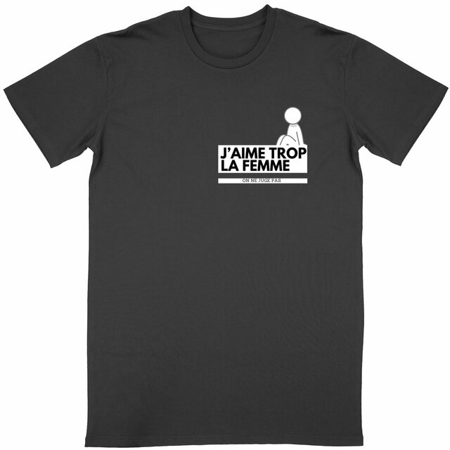 Image back T-shirt J'aime trop la femme 