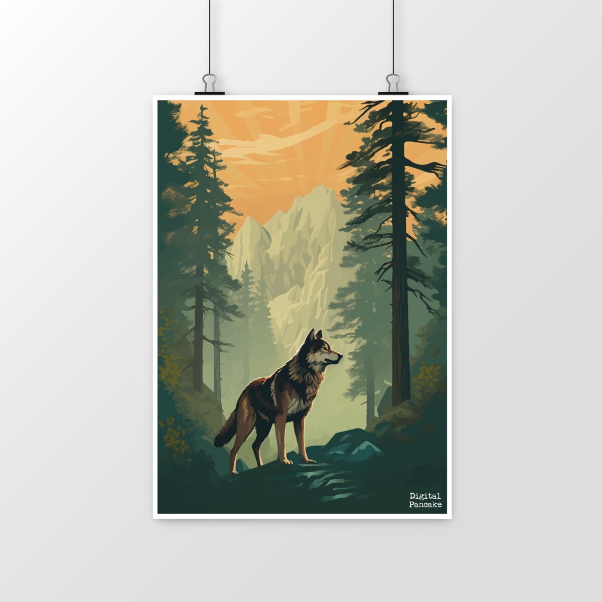 Image front AFFICHE AU MILIEU DE LA FORÊT