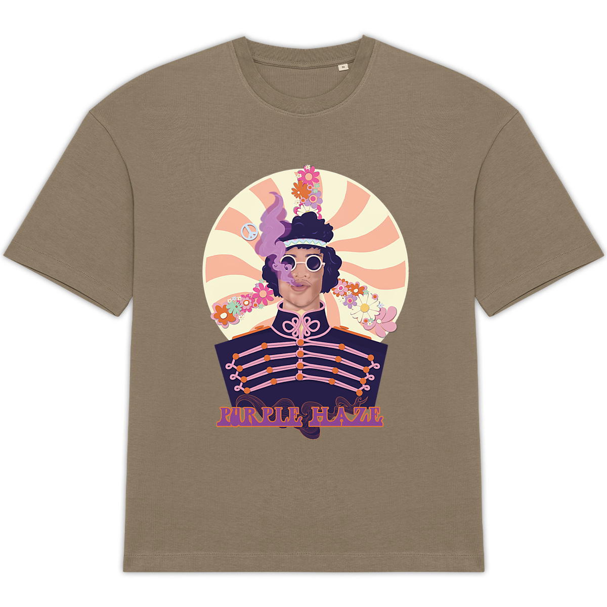 Image front T-shirt Oversize - Purple Haze